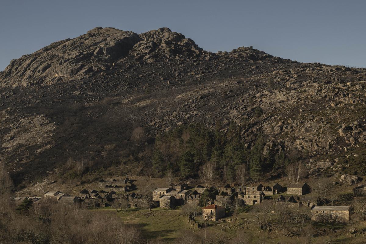 Imagen de la aldea de O Salgueiro, cuyo entorno se vio afectado.