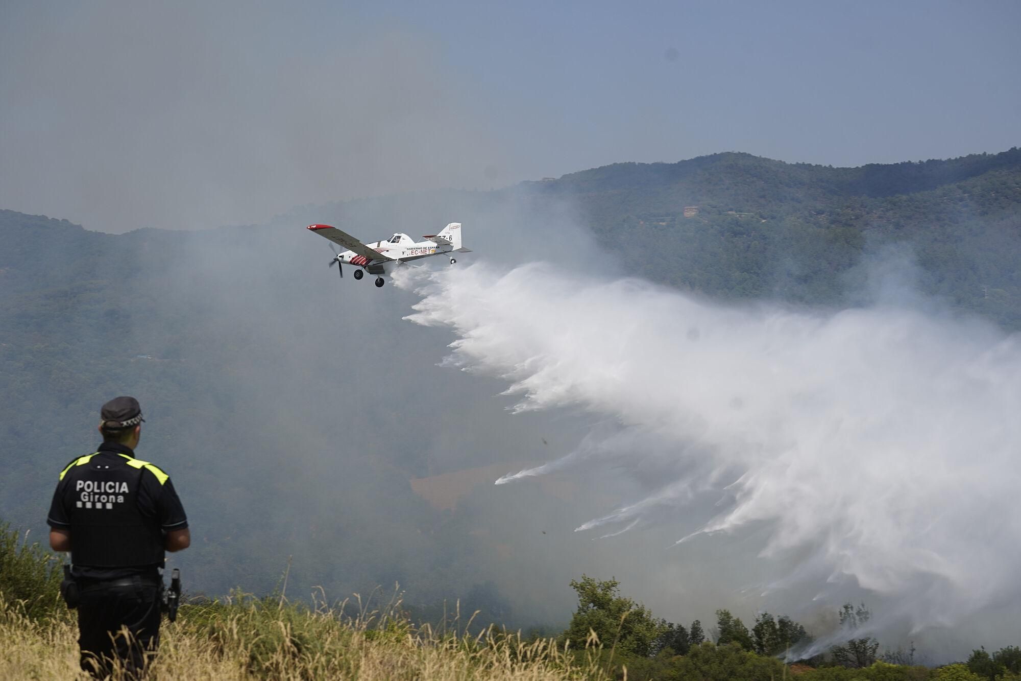 Girona zona boscosa font de la pólvora sant Daniel incendi forestal