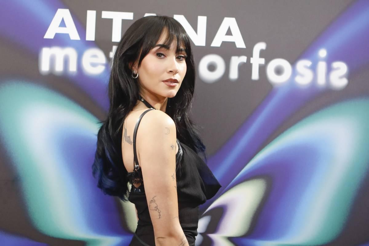 Aitana Ocaña durante la presentación de su documental estrenado en 'Netflix'