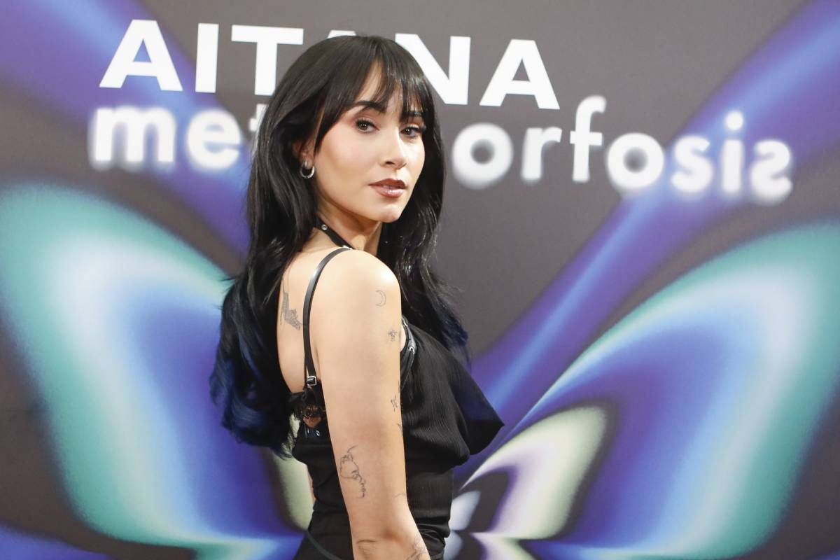 Aitana Ocaña durante la presentación de su documental estrenado en 'Netflix'