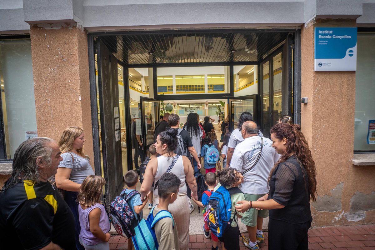 Vuelta al cole en el Institut Escola Canyelles de Barcelona