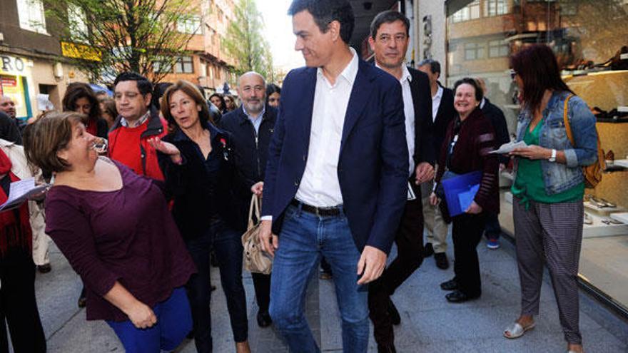 Pedro Sánchez, en A Coruña antes de las municipales.