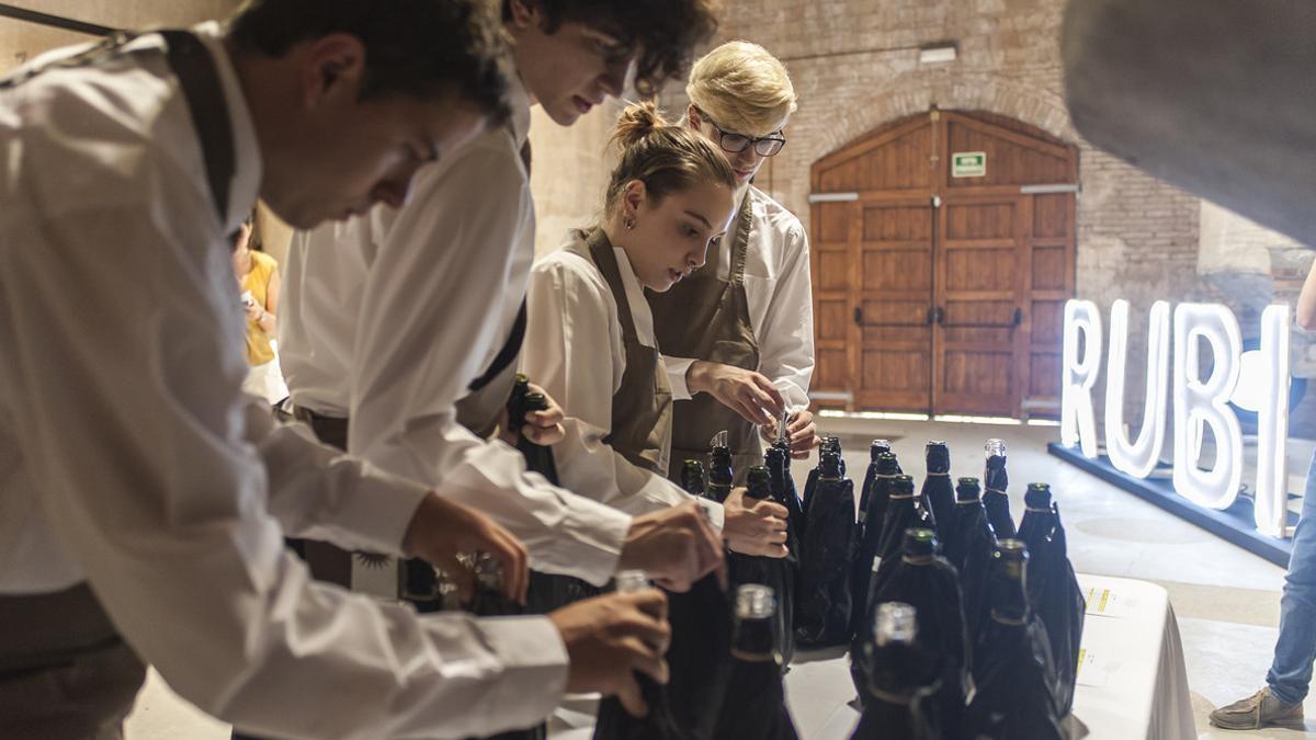 Los 25 miembros del jurado han probado a ciegas los 197 vinos finalistas de los 'Premis Vinari' 2018