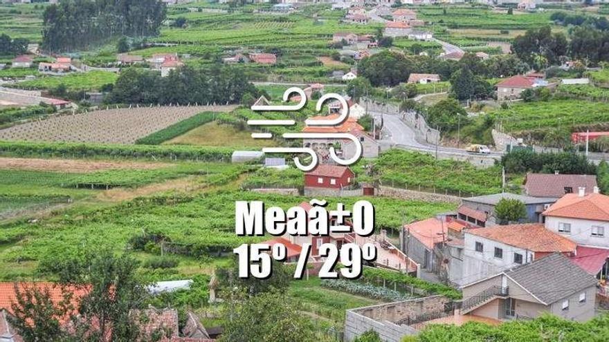 El tiempo en MeaÃ±o: previsión meteorológica para hoy, domingo 26 de julio