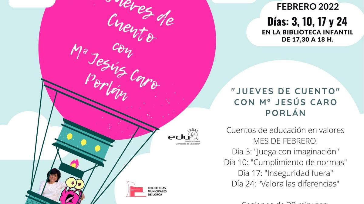 Cartel de la programación ‘Jueves de cuento’.