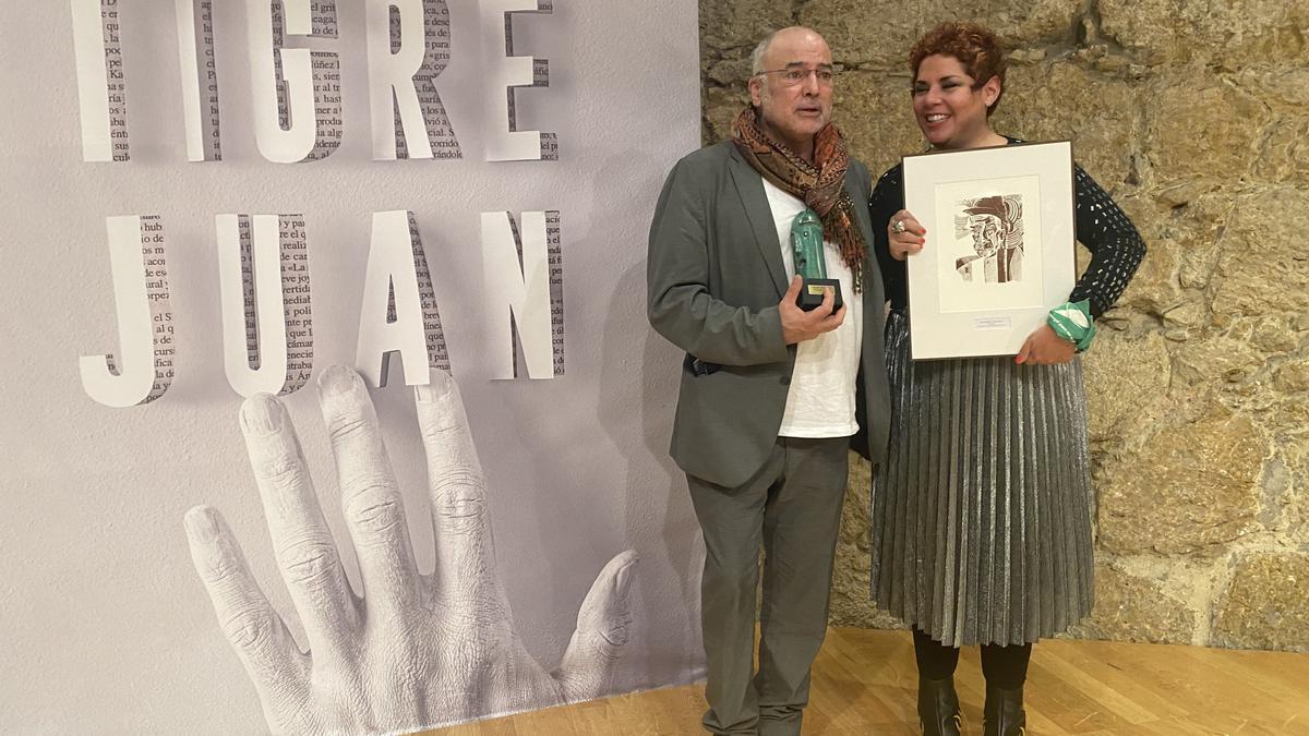 Guillem Martínez, ganador del Tigre Juan, y María Fernanda Ampuero, segundo premio del certamen