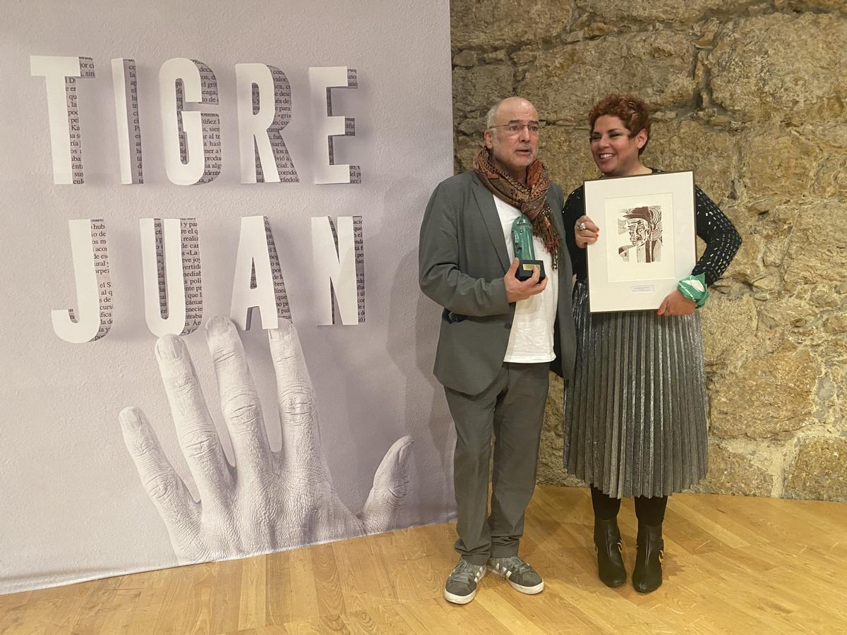Guillem Martínez, ganador del Tigre Juan, y María Fernanda Ampuero, segundo premio del certamen