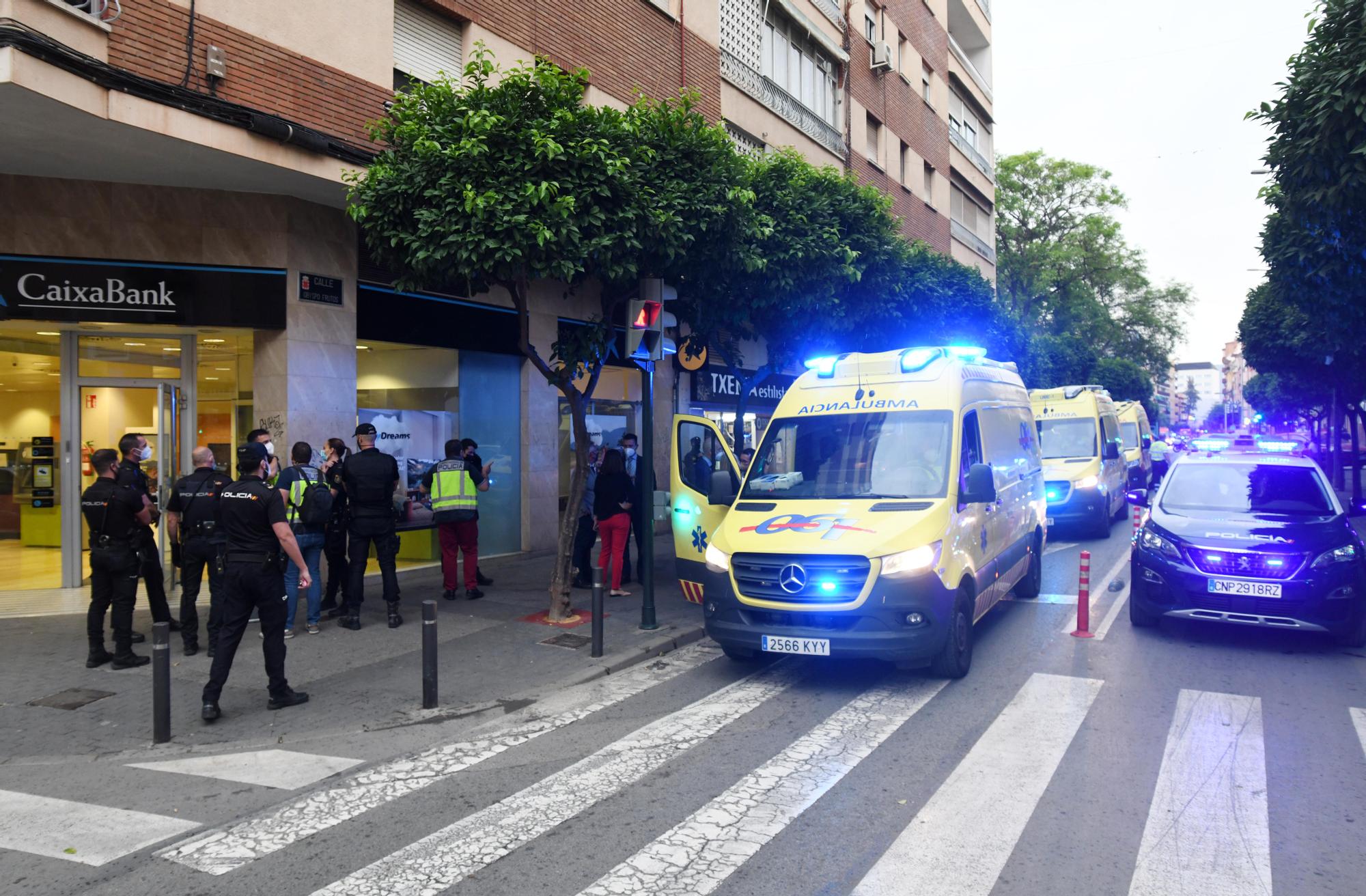 Atraco en una sucursal bancaria en Murcia