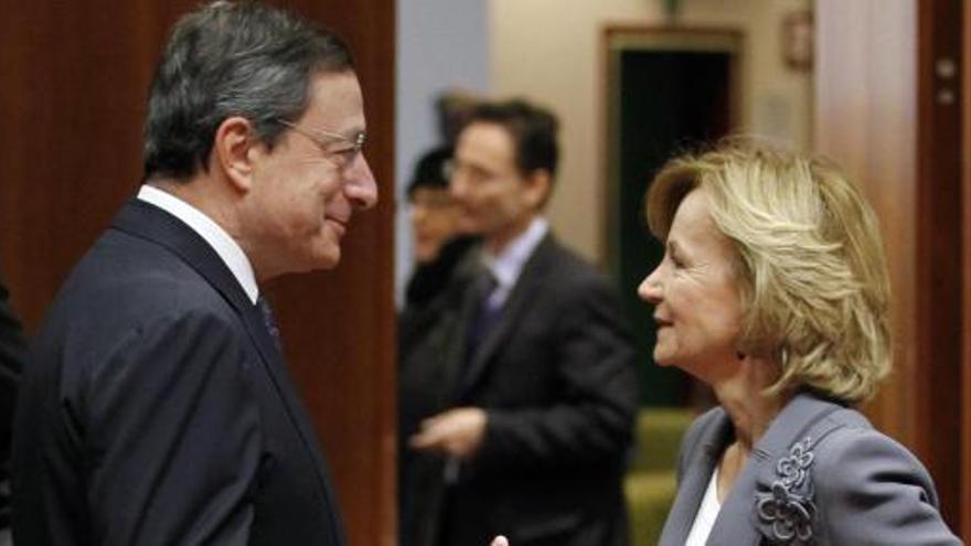 Salgado, con Mario Draghi, nuevo director del BCE.