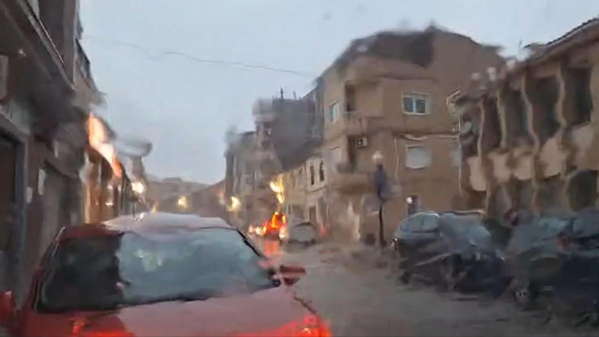 Las lluvias descargan con fuerza en la Vall d'Albaida