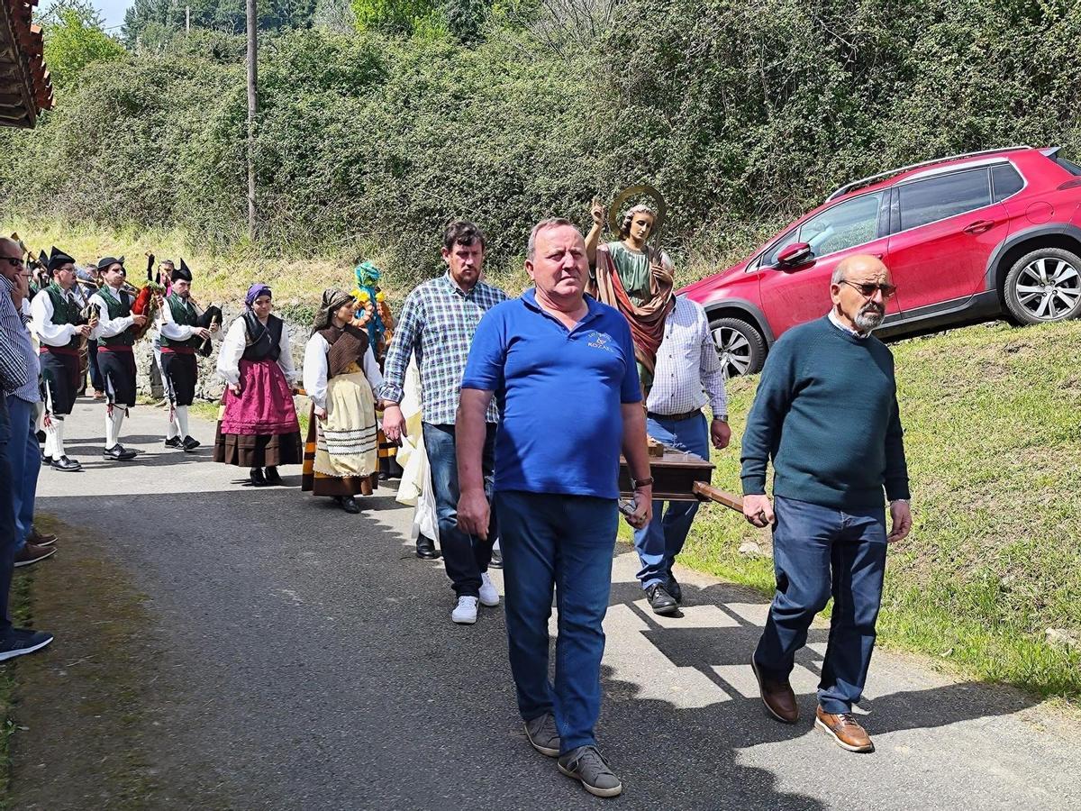 La procesión de Santumedero en una edición precedente de la fiesta.