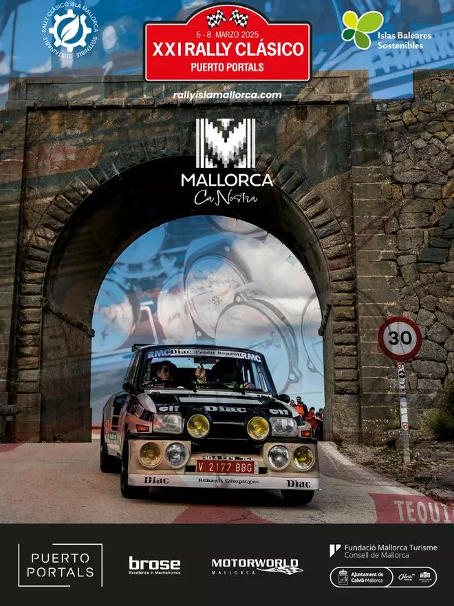 Un coche icónico como imagen del Rally Clásico de Mallorca