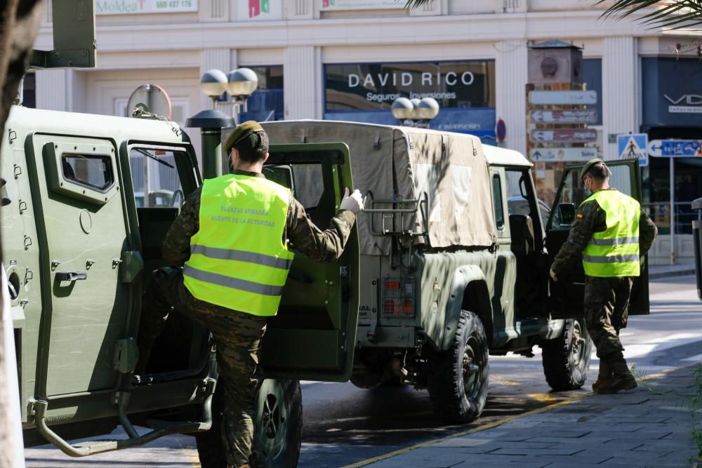 Elda y Petrer reciben a los boinas verdes en la Operación Balmis contra el Covid-19