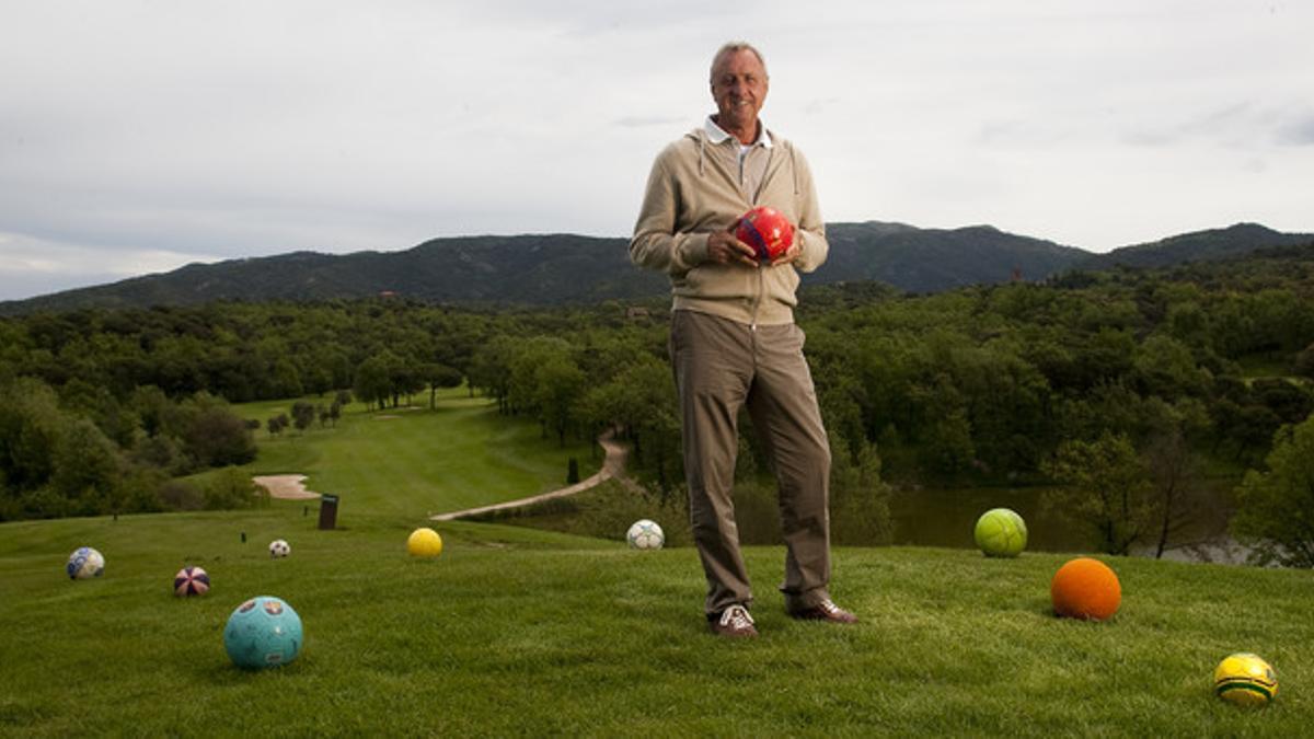 Johan Cruyff, en el club de golf Montanyà.