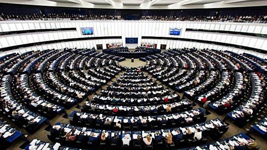 Sesión del Parlamento europeo en Estrasburgo.