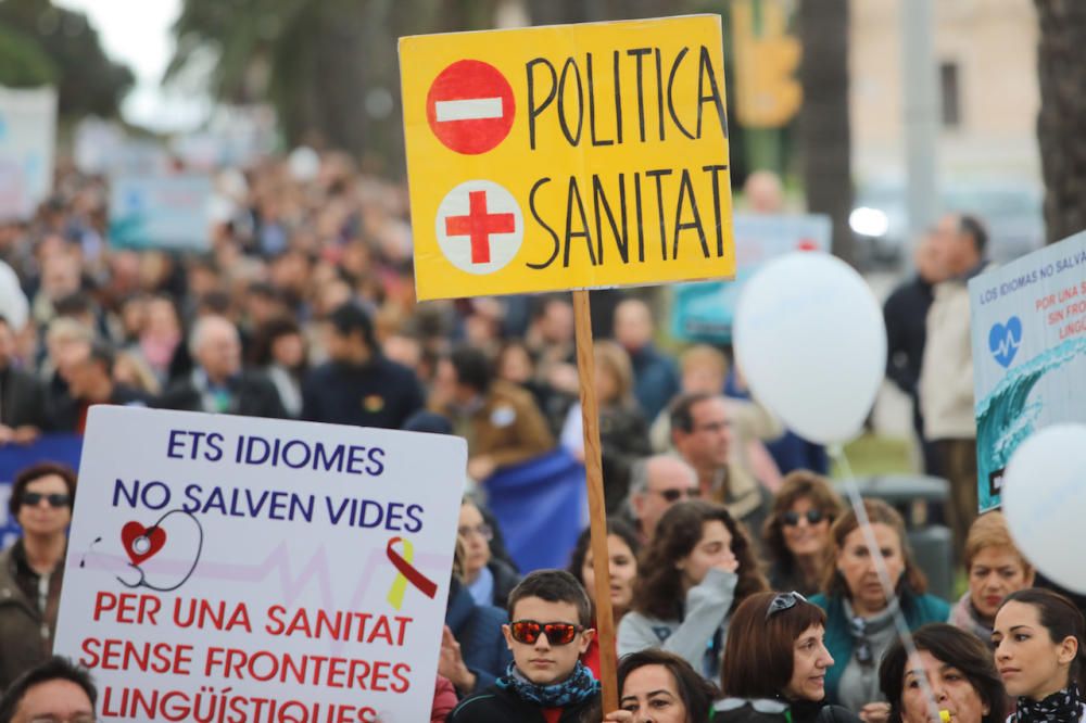 La plataforma 'Mos Movem' se moviliza contra el requisito del catalán en la sanidad pública balear