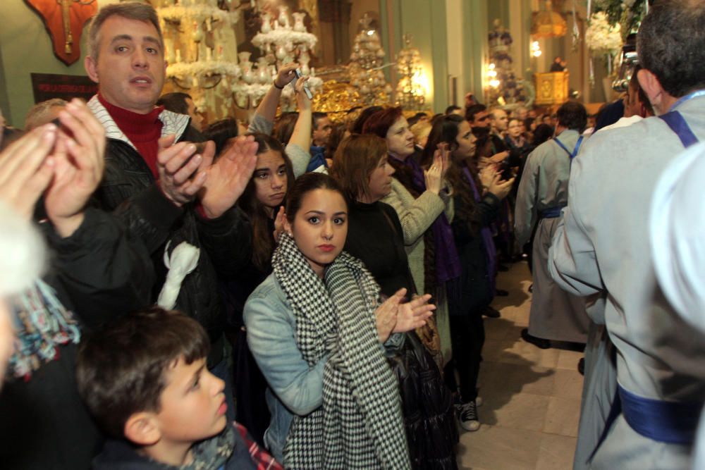 La lluvia obliga a suspender la procesión de la Piedad