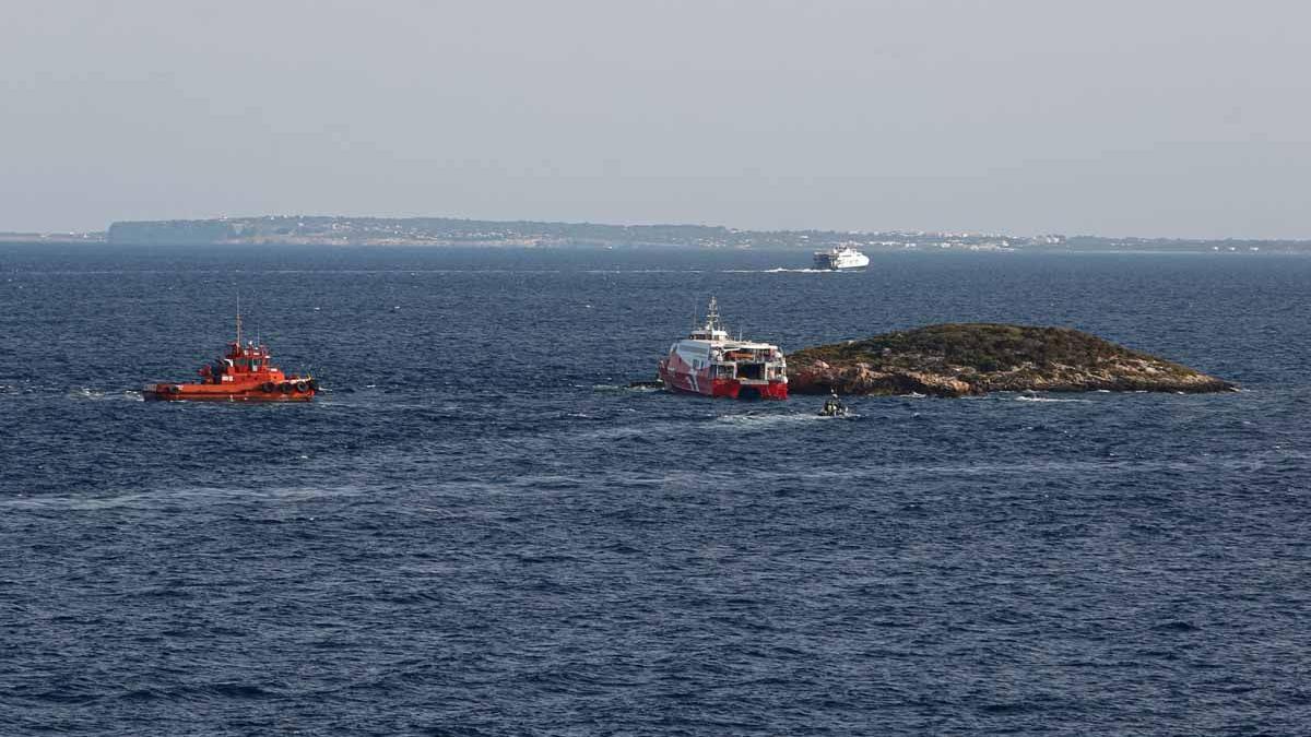 Ferri accidentado entre Ibiza y Formentera