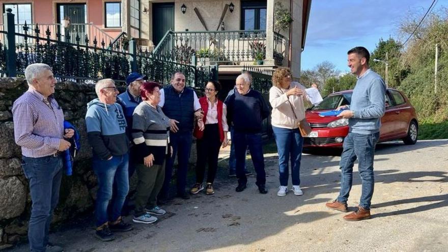 El Concello de Marín amplía la red de agua en Ameal para la conexión de nuevas viviendas