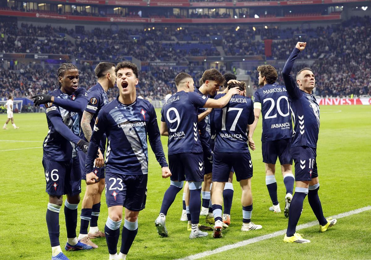 La victoria europea del Celta en Lyon, en imágenes La victoria europea del Celta en Lyon, en imágenes