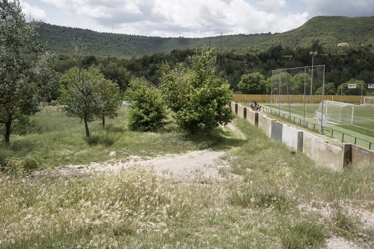Imatge de la Font, a Callús, on es vol fer una nova zona verda