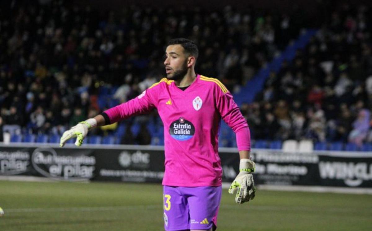 El portero del Celta Fortuna, Ruly, durante el encuentro. |  // RCCV 