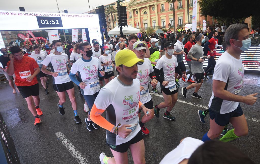 Así fue la salida de la maratón y la media maratón de Murcia (II)