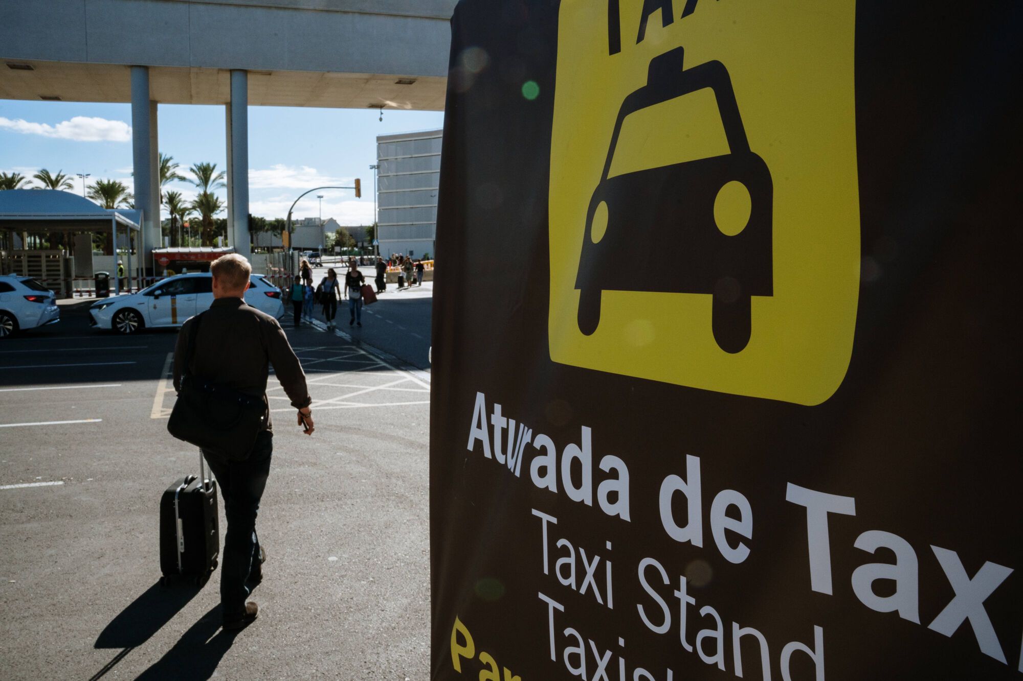 Taxis aeropuerto de Palma Son Sant Joan - Nueva parada de taxis - Obras aeropuerto