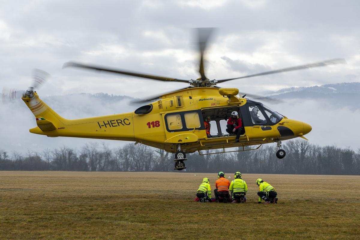 Uno de los helicópteros de Avincis.