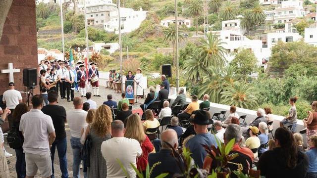 Un momento del acto conmemorativo del 525 aniversario de Taganana. | E. D.