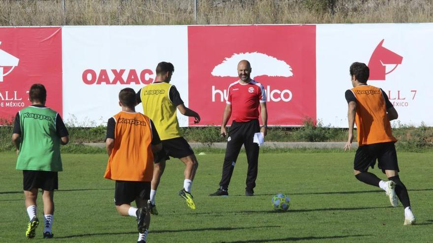 Una sesión de entrenamiento del Zamora CF antes del confinamiento.