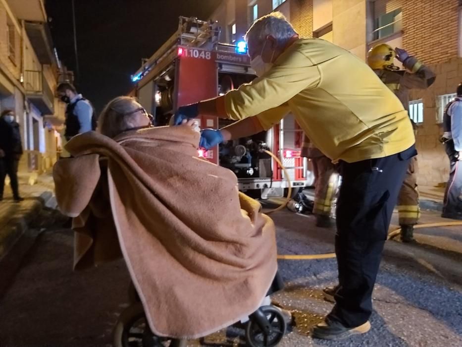 Incendi a la residència Mutuam Manresa