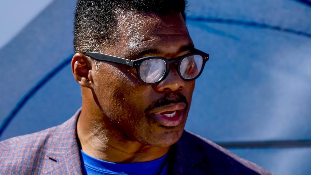 El candidato republicano para el Senado por Georgia Herschel Walker, en un acto de campaña el 6 de octubre.