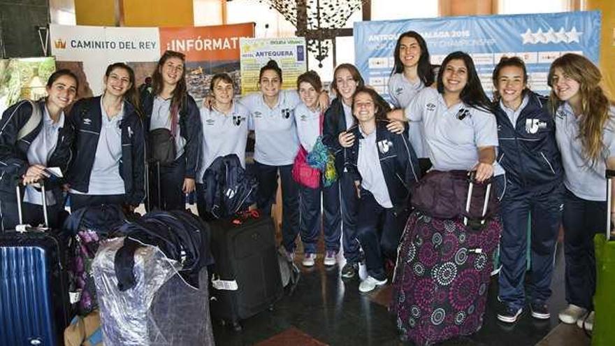 La selección femenina uruguaya, en el hotel.