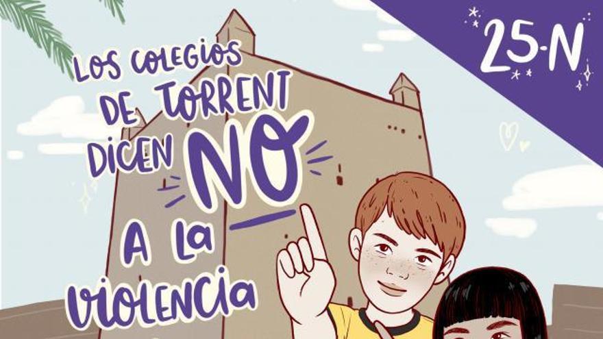 Ilustración realizada por la ilustradora torrentina Miriam Calvo, muestra del apoyo del ayuntamiento a los artistas locales.