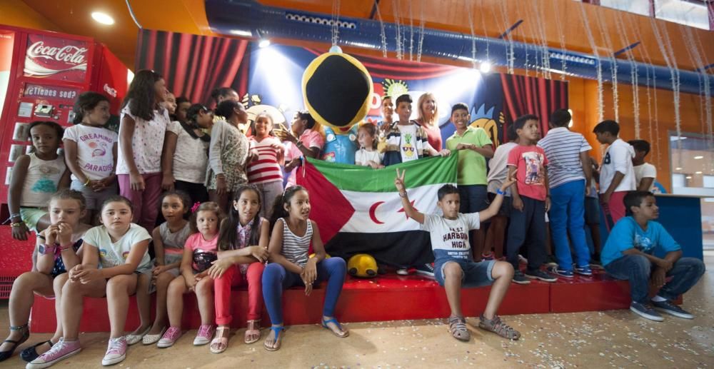 Niños saharauis en el Palacio de los Niños