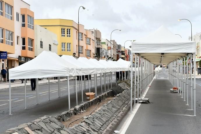 14/11/2019 CARRIZAL. INGENIO. Monataje de la Feria del Sureste en la Avenida Carlos V de Carrizal. Fotógrafa: YAIZA SOCORRO.  | 14/11/2019 | Fotógrafo: Yaiza Socorro