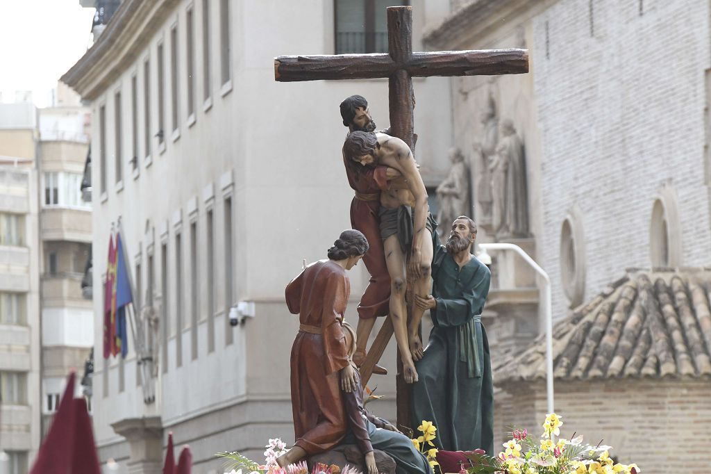 Procesión de la Misericordia este Viernes Santo en Murcia, en imágenes