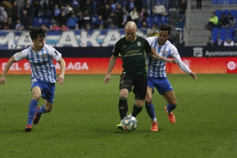 Partido del Málaga CF y la Ponferradina en La Rosaleda.