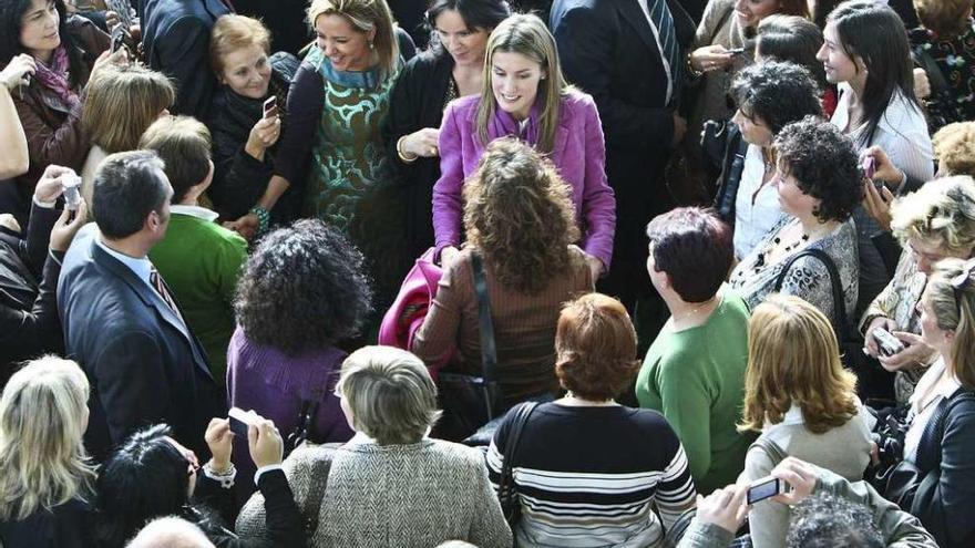 La entonces princesa Letizia, en la inauguración del Foro de la Mujer Rural que se celebró en 2012 en Zamora.