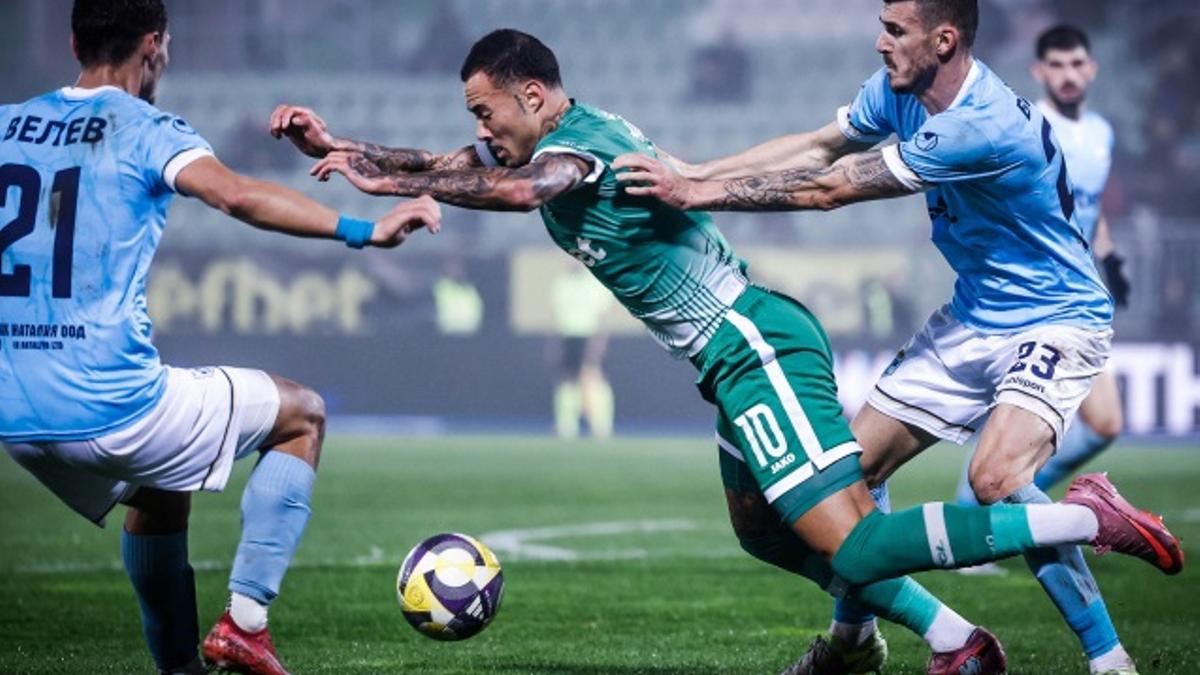 Una acción de un jugador del Ludogorets en un partido reciente.