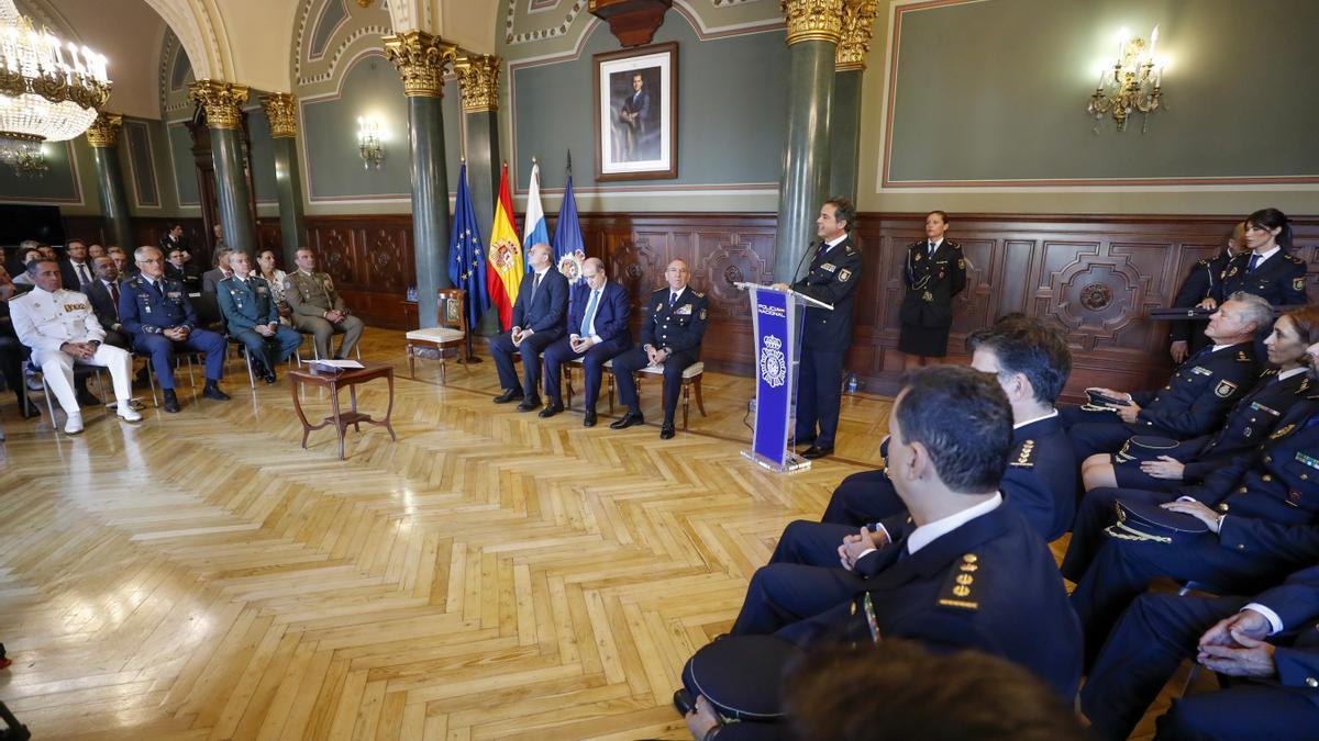 Un momento del acto en la Delegación de Gobierno en Canarias.