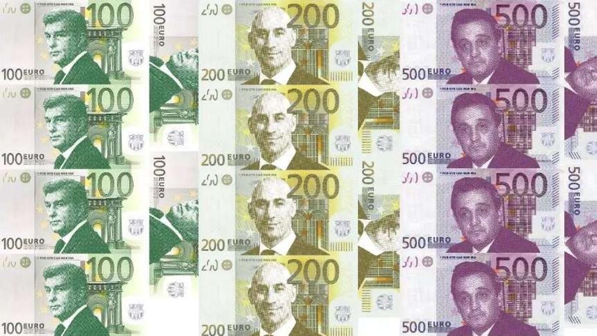 La afición de San Mamés recibió al Barça con estos billetes