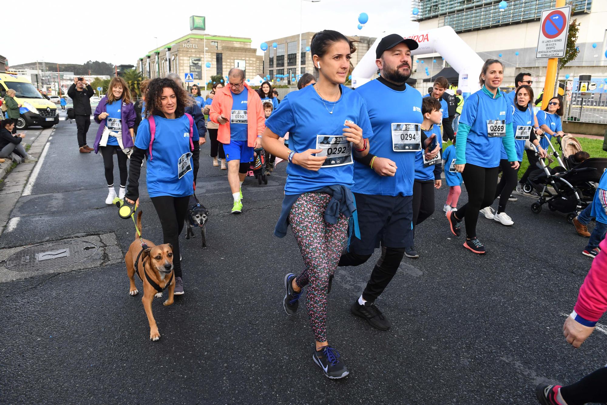 La carrera 5KM Solidarios en Agrela y con la salida en la fábrica de Estrella