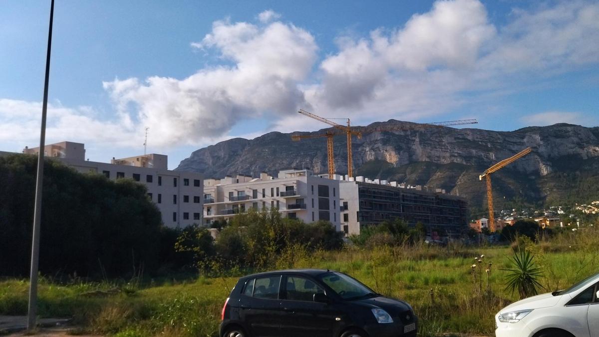 El nuevo barrio de Sorts de la Mar de Dénia, una zona donde ahora se está construyendo sin parar