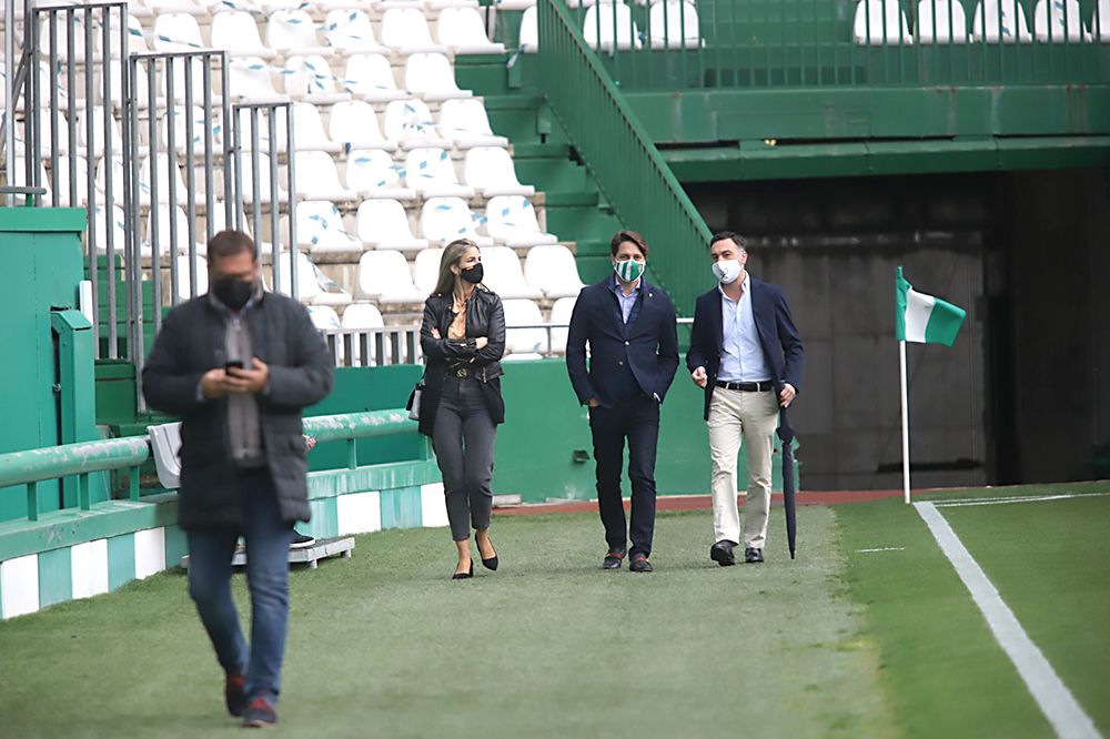 Aficionados asistentes al encuentro Córdoba CF-Tamaraceite