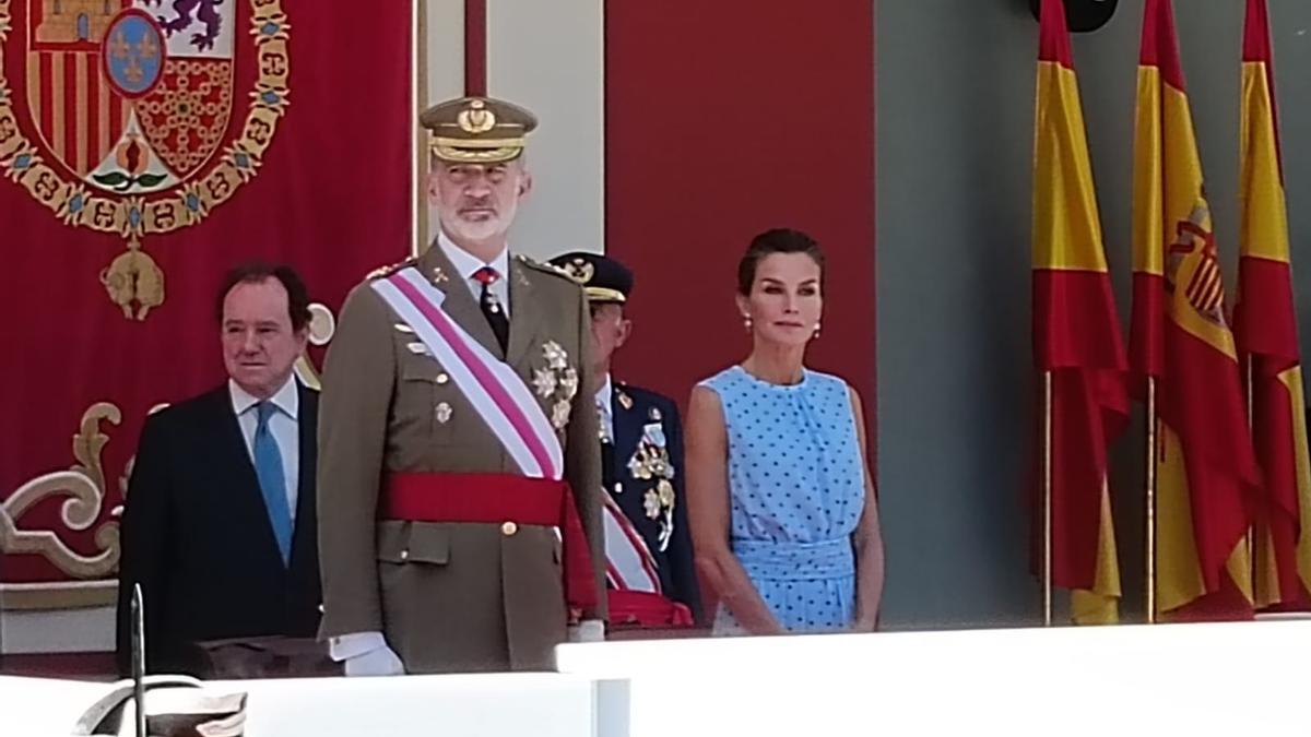 Los reyes de España, en el palco