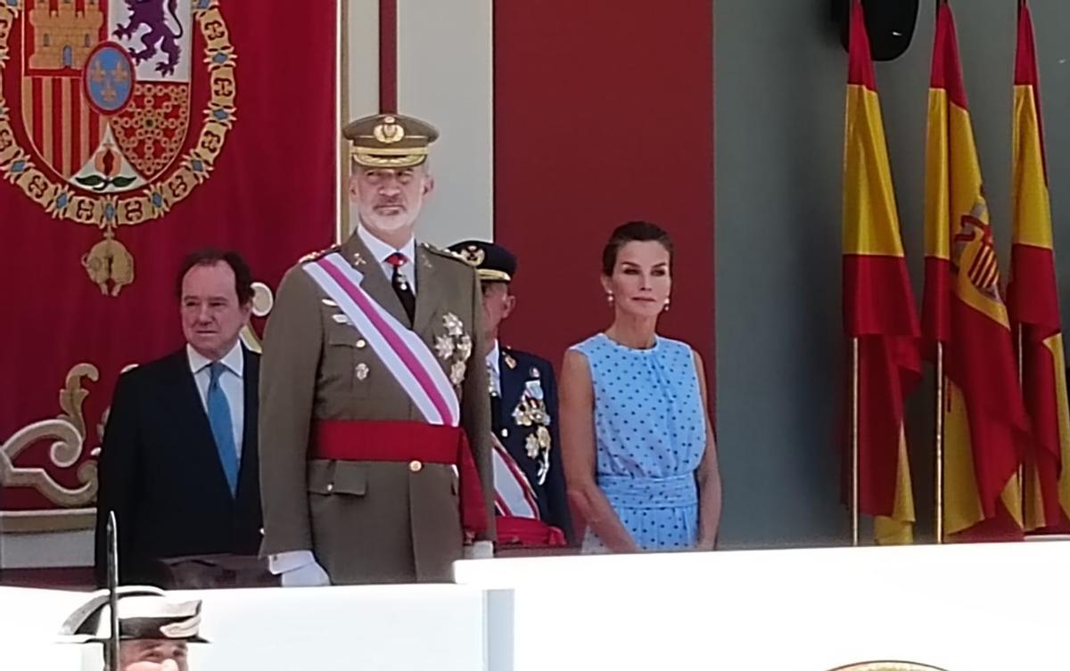 Los reyes de España, en el palco