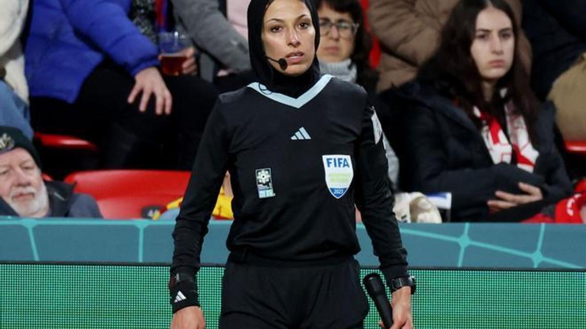 Heba Saadieh, durant la Xina-Anglaterra d'aquest Mundial 2023.