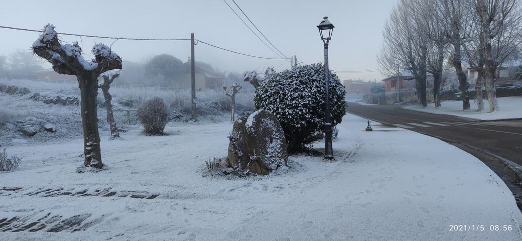GALERÍA | La nieve también se deja ver en Ricobayo de Alba